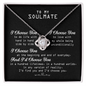 To My Soulmate - Alluring Necklace - To My Queen - To My Wife Necklace Anniversary Gift For Wife - To My Wife Necklace From Husband - Best Gift for Wife - Birthday Gift for soulmate