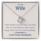 The Perfect Gift for Your Wife Necklace - Love Your Husband - to My Wife Necklace With Message Card - Customize Couple Necklace - Valentine's Day Gift - Wife Necklace With Message Card