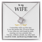 To My Wife - Alluring Necklace - I Love You Always & Forever - To My Queen - To My Wife Necklace Anniversary Gift For Wife - Birthday Gift for her - Anniversary Gift for her - Romantic message for her