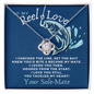 To My Beautiful Wife Necklace Boxed Jewellery - Handmade Jewellery for wife - To My Reel Love Necklace - Your Solemate - Fishing Fisherman Necklace