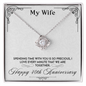 My Wife Every Minute 40th Anniversary Peas Pod Necklace - to My Wife Necklace - Anniversary Necklace for Wife - Anniversary Gift for Wife From Husband -  Wife Gift -  Wife Necklace