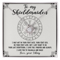 To My Shieldmaiden Necklace - Love Your Viking - To My Wife Necklace From Husband - To My Wife Necklace - Valentines Day Gifts For Wife