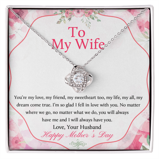 To My Wife Mother's Day Necklace - Happy Mother's Day - Couple Necklace Set - Necklace For Wife From Husband - To My Wife Necklace - Husband Gift For Wife - My Future Wife