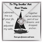 To My Smokin' Hot First Mate - Admired Your Jib Forever Love Necklace - To My Wife Necklace From Husband - To My Soulmate Necklace For Women - Diamond Necklace for soulmate