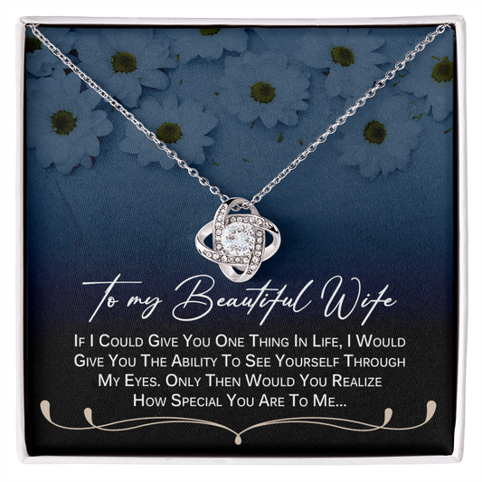 To My Beautiful Wife Necklace - To My Wife Necklace - Couple Necklace Set - Friendship Necklaces - Customize Couple Necklace