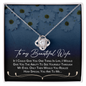 To My Beautiful Wife Necklace - To My Wife Necklace - Couple Necklace Set - Friendship Necklaces - Customize Couple Necklace