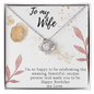 To My Wife Necklace - Gift for Wife Birthday - Happy Birthday My Love - Gift for wife - Best day Gift friend - Romantic medessage card