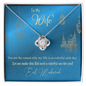 To My Wife Necklace - BEAUTIFUL EID GIFT FOR WIFE - LOVE KNOT - Love knot Pendant Necklace - Elegant Style Clavicle Necklace For Wife Girlfriend Valentine's Day - Diamond Necklace for soulmate