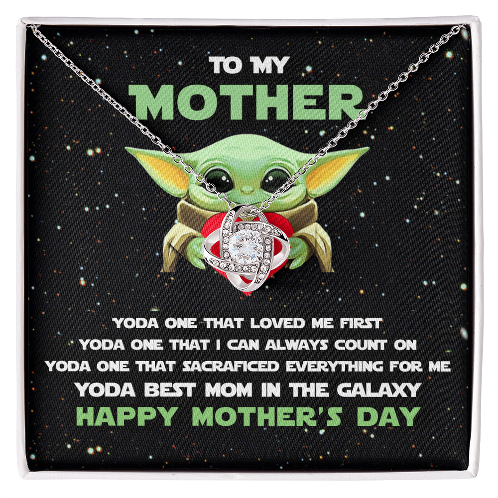 Mother's Day Necklace for Mom, Meaningful Gift for Mother from Daughter, Love Knot Necklace, Mom Jewelry Gift, To My Mom Necklace With Heartfelt Message