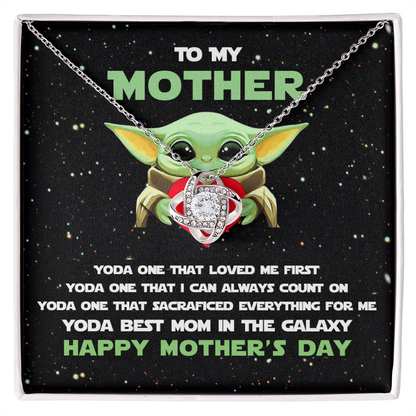 Mother's Day Necklace for Mom, Meaningful Gift for Mother from Daughter, Love Knot Necklace, Mom Jewelry Gift, To My Mom Necklace With Heartfelt Message