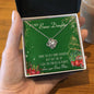 To My Bonus Mom Alluring Beauty Necklace Mother's Day Message Card Gift From Bonus Daughter