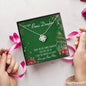 To My Bonus Mom Alluring Beauty Necklace Mother's Day Message Card Gift From Bonus Daughter