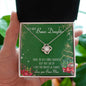 To My Bonus Mom Alluring Beauty Necklace Mother's Day Message Card Gift From Bonus Daughter