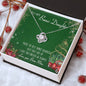 To My Bonus Mom Alluring Beauty Necklace Mother's Day Message Card Gift From Bonus Daughter
