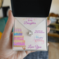 To My Daughter Necklace From Mom With Heartfelt Message & Elegant Box Gifts From Dad, Beautiful Jewelry Gift On Graduation Birthday 2026