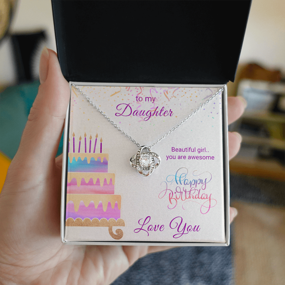 To My Daughter Necklace From Mom With Heartfelt Message & Elegant Box Gifts From Dad, Beautiful Jewelry Gift On Graduation Birthday 2026
