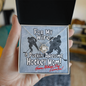Puckin' Awesome Hockey Mom - Happy Mothers Day - I Love You! - to My Wife Necklace With Message Card - Wife Gift From Husband Future Husband - Mother's Day Nacklace Gift - Best Gift for Wife
