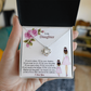 To My Daughter Love Knot Necklace – Gift From Mom Dad to Daughter – Birthday Christmas Gift for Daughter