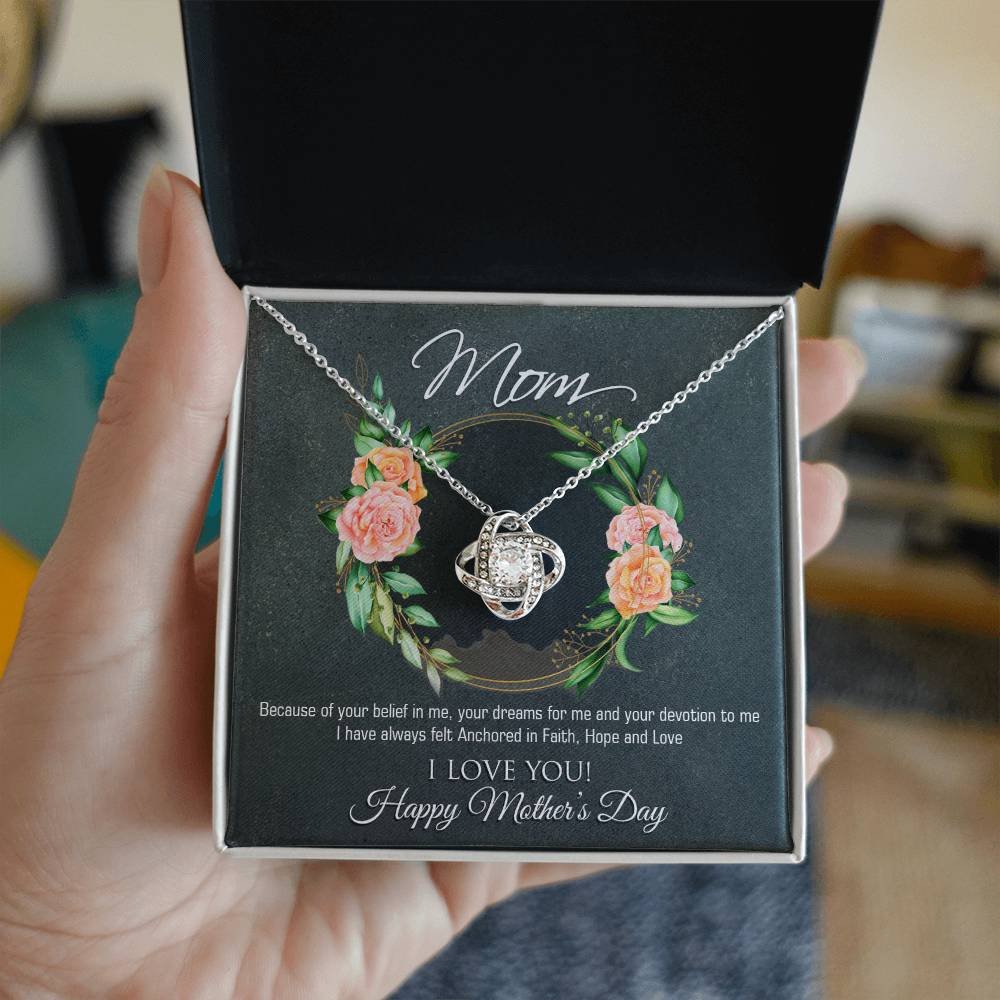 Mothers Day 2026 For Mom From Son Daughter Mom Necklace For Women New Mom Gifts Birthday Christmas Gifts With Heartfelt Message & Lighted Box, Mother Necklaces Jewelry Birthday Gifts for Mom, Jewelry for Mom