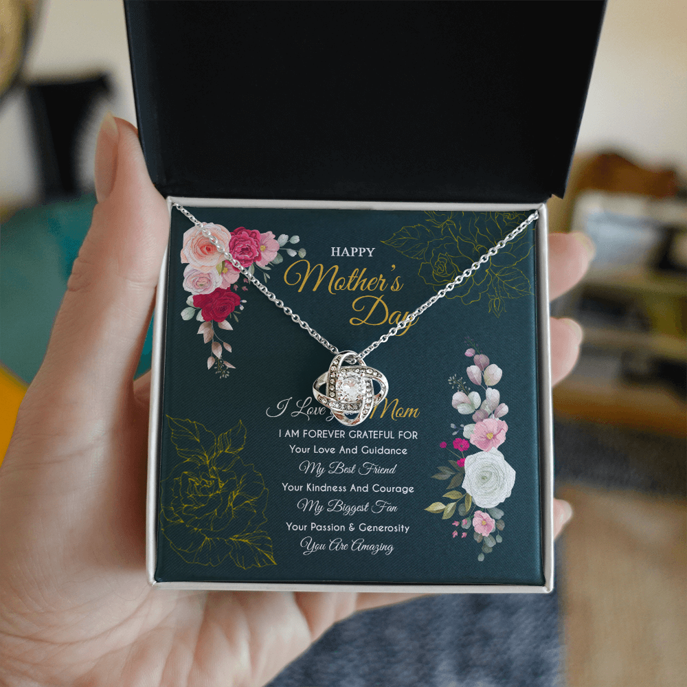 Mothers Day 2026 For Mom From Son Daughter Mom Necklace For Women New Mom Gifts Birthday Christmas Gifts With Heartfelt Message & Lighted Box, Mother Necklaces Jewelry Birthday Gifts for Mom, Jewelry for Mom