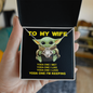 YODA ONE - MY WIFE - ELEGANT NECKLACE - To My Wife Yoda One I Met - To My Wife Necklace - Valentines Day Gifts For Wife - To My Wife Necklace From Husband