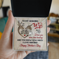 Gift for My Wife - Romantic Wife Gift - Wife Birthday Surprise - to My Amazing Wife Necklace I Love You - Happy Mother's Day Necklace - Gift for Wife From Husband - Love for Wife