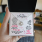 Gift to Daughter from Mom, Beautiful sparkly Pendant for Daughter Birthday Christmas Gift With Message Card