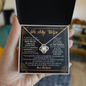 To My Wife Loving Your Husband - To My Soulmate Necklace For Women - Necklace For Wife From Husband - To My Wife Loving Your Husband - To My Wife Necklace From Husband
