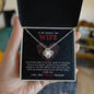 To My Smokin' Hot Wife - Gift For Wife - You Are Engine To My Life - Love Knot - To My Beautiful Wife Necklace Boxed Jewellery - Personalised Card Gift for Wife from Husband Lover - Mechanic Husband