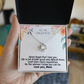To My Daughter Meaningful Message Card Jewelry Box, Gift for Daughter's Birthday Graduation, Thoughtful for Her from Mom, Elegant Necklaces with Sentimental Message, Christmas Gift Ideas 2026