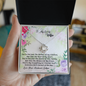 Love Your Husband Lathan - Love knot Pendant Necklace  - Message card for wife - To My Love Wife Necklace - Love your husband lathan - Gift from Husband - Best Love knot for Girlfriend