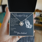 For My Beautiful Wife Love Your Husband, To My Wife Necklace With Message Card, wife gift from husband future husband,To My Soulmate Necklace For Women, Anniversary gift, Beautiful  Necless for women