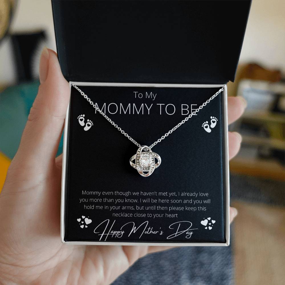 Mother's Day Necklace for Mom – Meaningful Gift for Mother from Daughter, Love Knot Necklace, Mom Jewelry Gift