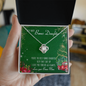 To My Bonus Mom Alluring Beauty Necklace Mother's Day Message Card Gift From Bonus Daughter