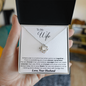 Couple Necklace Set - Friendship Necklaces - to My Wife Necklace - Romantic Gift for Wife - Perfect Gift for Wife - Diamond Heart Necklace - Soulmate Necklace for Women