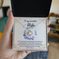 To My Beautiful Wife - You And Me Forever Everyday - To My Wife Necklace With Message Card - Handmade Diamond  Necklace for  soulmate - Best  Gift for her Birthday  - Surprise for your Mrs