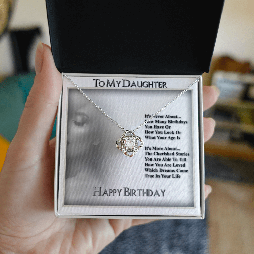 To My Daughter Necklace From Dad With Heartfelt Message & Elegant Box, Gifts For Daughter From Mom, Beautiful Jewelry Gift From Love Daddy Mommy On Graduation, Birthday 2026, Wedding, Valentine's Day