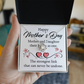 Happy Mother's Day 2026 Gift for Mom Necklace, Daughter to Mom Jewelry, Heart Necklace for Mother, Gift from Daughter, Birthday Christmas Gifts With Heartfelt Message