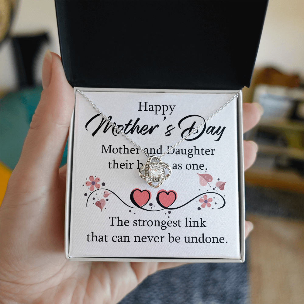 Happy Mother's Day 2026 Gift for Mom Necklace, Daughter to Mom Jewelry, Heart Necklace for Mother, Gift from Daughter, Birthday Christmas Gifts With Heartfelt Message