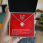 To My Lovely Wife - Forever Love Necklace - Love Your Husband - To My Wife Necklace With Message Card - wife gift from husband future husband - Love Knot