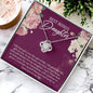 To My Bonus Daughter Necklace – Meaningful Gift from Mom or Dad | Stepdaughter Heart Necklace with Message Card | Family Love Jewelry Gift