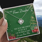 To My Bonus Mom Alluring Beauty Necklace Mother's Day Message Card Gift From Bonus Daughter