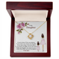 To My Daughter Love Knot Necklace – Gift From Mom Dad to Daughter – Birthday Christmas Gift for Daughter