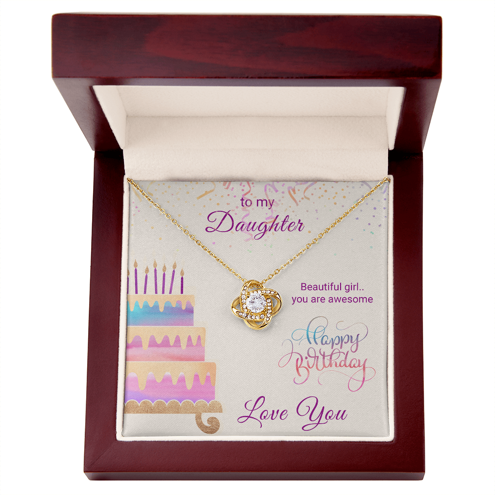 To My Daughter Necklace From Mom With Heartfelt Message & Elegant Box Gifts From Dad, Beautiful Jewelry Gift On Graduation Birthday 2026