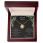 Dear Wife A special necklace to warm her heart - Love Your Husband, White Gold Pendant, Anniversary Jewelry for Her, Diamond Neckless for wife, wife gift from husband future husband, Best gift 2025