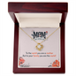 Mom To Your Family You're The World Pea Pod Necklace -  Mothers Necklace for Grandma, Birthday Gifts, Gift for Mom -  Mother's Day Gift - Best Gift for mom - Diamond Necklace for mother