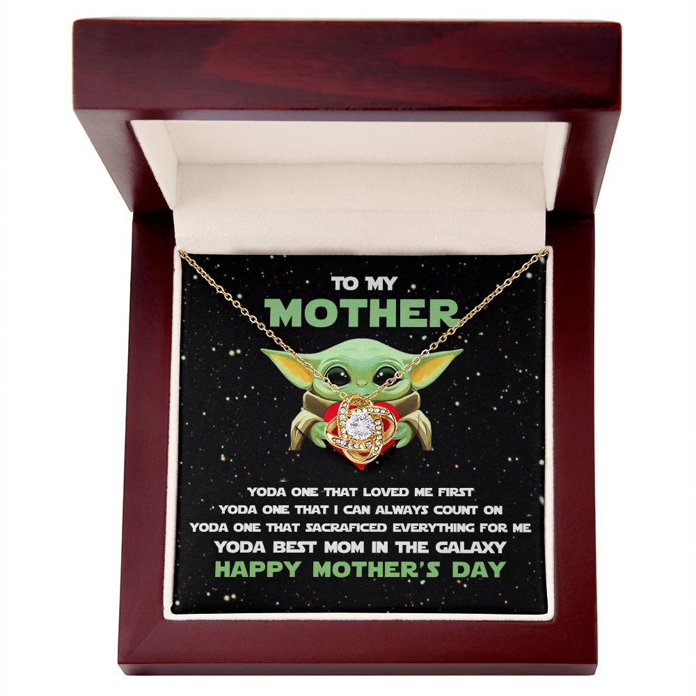 Mother's Day Necklace for Mom, Meaningful Gift for Mother from Daughter, Love Knot Necklace, Mom Jewelry Gift, To My Mom Necklace With Heartfelt Message