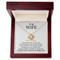 To My Wife - Alluring Necklace - I Love You Always & Forever - To My Queen - To My Wife Necklace Anniversary Gift For Wife - Birthday Gift for her - Anniversary Gift for her - Romantic message for her