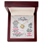 Gift to Daughter from Mom, Beautiful sparkly Pendant for Daughter Birthday Christmas Gift With Message Card