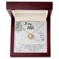 To My Wife Necklace - Gift for Wife Birthday Marriage - Happy Birthday My Love - To My Wife Necklace From Husband - Best  Necklace Set for her
